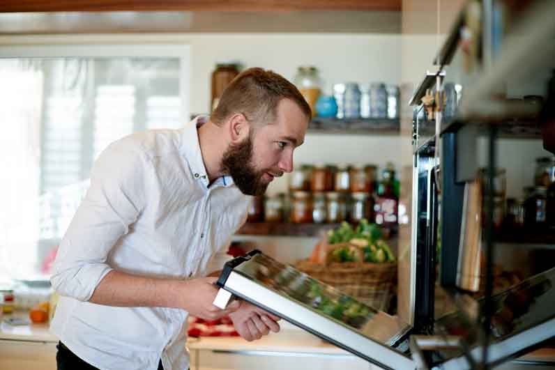 Checking oven