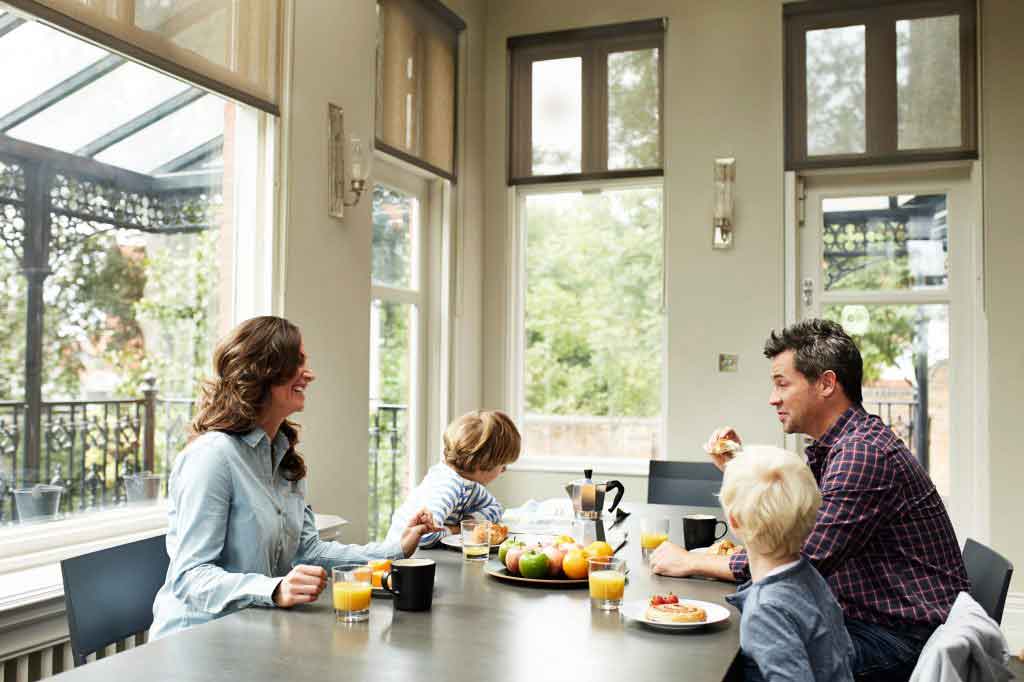 family lunch kitchen