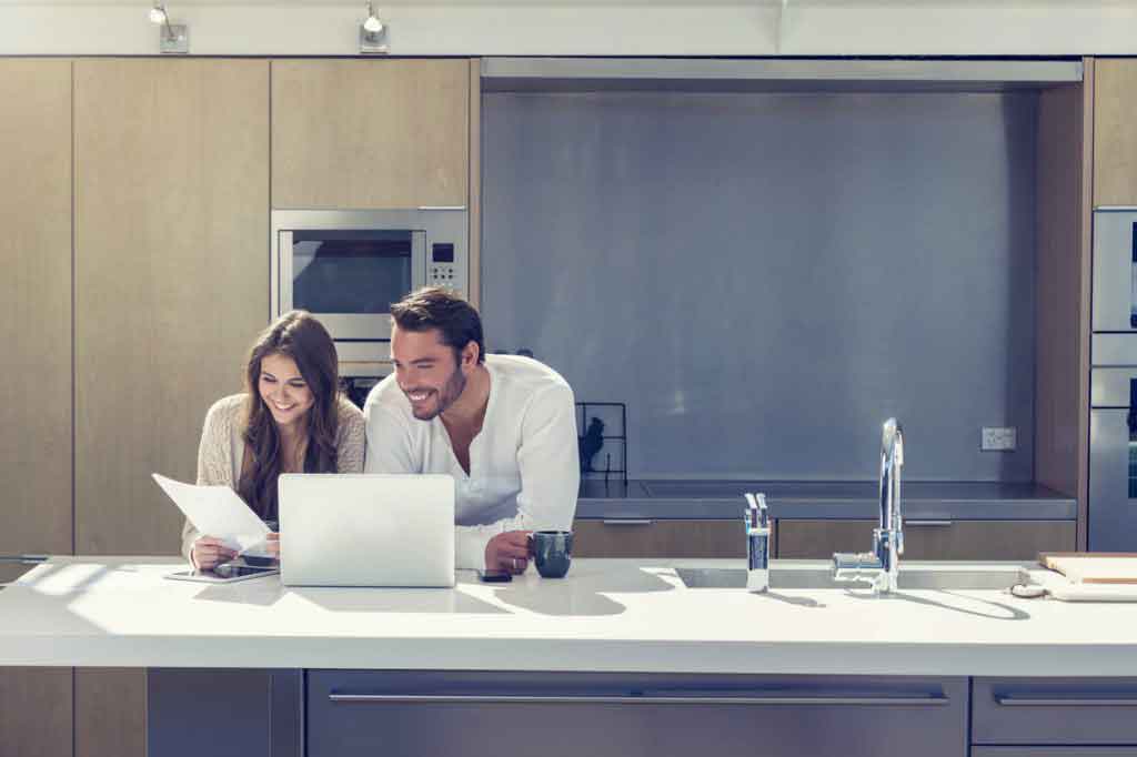 couple with paperwork