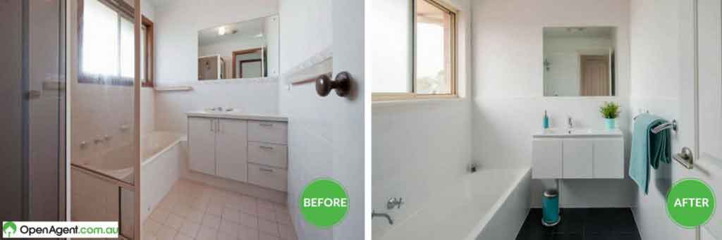 bathroom renovation before and after