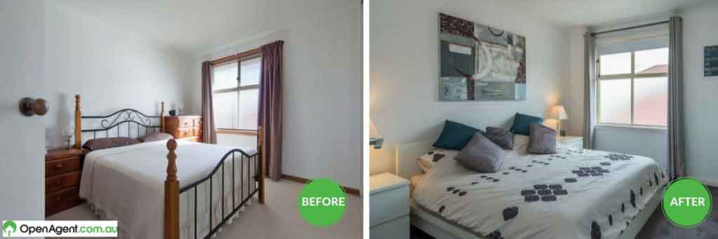 master bedroom renovation before and after