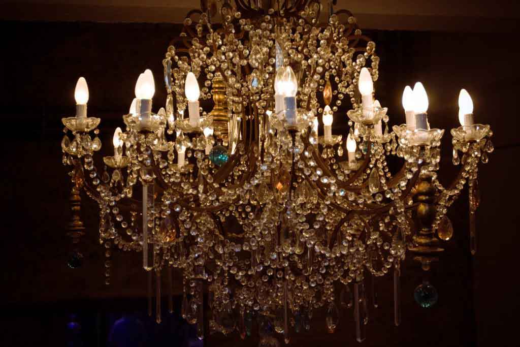 Elegant Chandelier in house