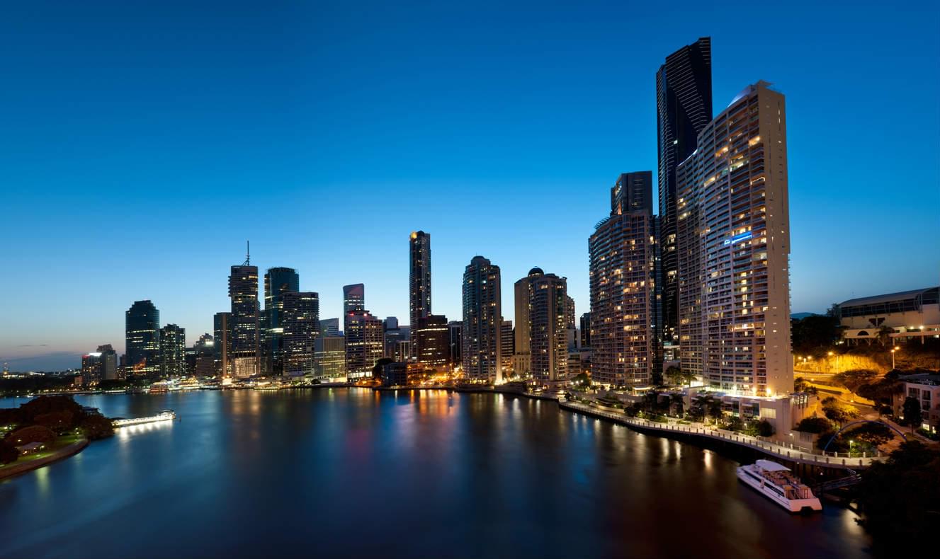 brisbane city skyline 