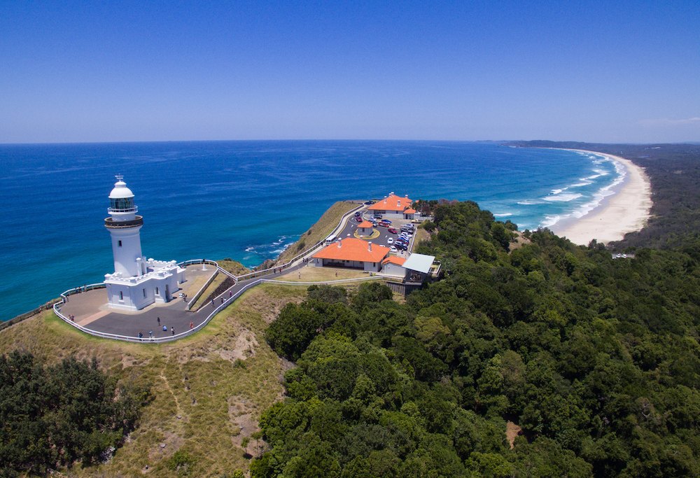 Byron Bay lighthouse and beach
